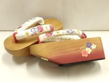 Heiwaya Kimono Accessories Pokkuri Geta Embroidery Unused Japanese Footwear picture