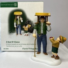 Vintage 2001 Dept 56 Alpine Village ‘A Head of Cheese’ #56305 w/box Retired picture
