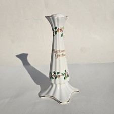 Vintage Royal Tara Fine Bone China Christmas Candlestick Holder - Ireland Galway picture