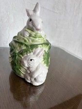 R.H. Macy & Co. Cabbage Bunny Sugar Bowl picture