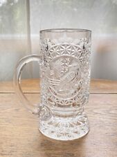 Beer Mug Hofbauer The Byrdes Collection Clear Glass Pressed Bird 6 3/8