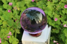40-100mm Natural Purple Obsidian Sphere Large Crystal Ball Healing Stone picture