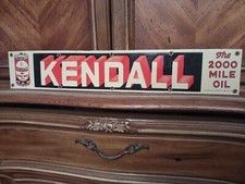 VINTAGE RARE LARGE KENDALL MOTOR OIL SERVICE STATION DEALER 24