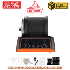 KFFKFF Rock Tumbler Kit, 2 lbs Stone Polishing Set, 4 Adjustable Speeds picture
