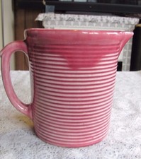 Vintage Pink Weller Pottery Pitcher With Chip On Bottom picture