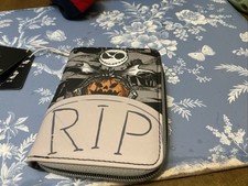 Loungefly The Nightmare Before Christmas Jack RIP Glow-In-The-Dark Zipper Wallet picture