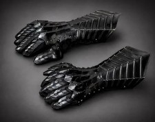 Nazgul Black King Gauntlets- Knight Gauntlets, Gothic Gauntlets, Medieval Gloves picture