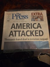 Vintage 2001 The Press Paper September 11 ,2001  911 . TERROR . Act of WAR picture
