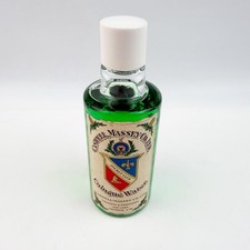 Caswell-Massey Jockey Club Cologne Water 3 oz Vtg 70s Embossed Glass JFK Ivy New picture