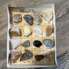 16 Minerals Semi Precious Useful Minerals And Rocks  Samples picture