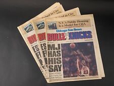 Vtg  June 1 1993 Chicago Sun-Times Bulls Knicks Game 4 and 5 Newspaper Lot of 3 picture