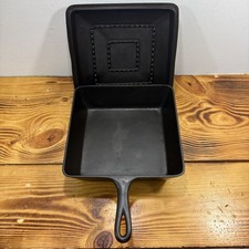 Vintage Restored Wagner Ware Sydney Cast Iron Square Chicken Fryer 1400 With Lid picture