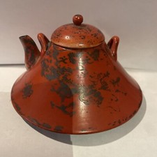 Japanese Kutani 19th Century Yixing Rendition Teapot Wataya Export Co Handmade picture