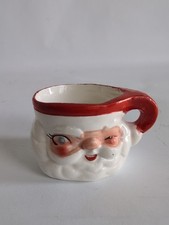 Vintage Mini 1960 Holt Howard Santa Claus Winking Drinking Cup - Mug - Miniature picture