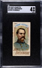 1889 Duke's Cigarettes N78 John Breckingridge SGC 4 **History of Generals** picture