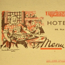 1967 Hotel Proust HoY Restaurant Menu 68 Rue Des Martyrs Paris France picture