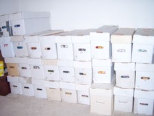 1 bulk box Lot 100 MARVEL/ DC & other comics  NO dups  bags & board picture