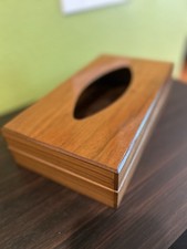 RARE Gruvwood Vtge Mid-Century Modern Tissue Box by National Products picture