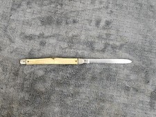 Vintage Schrade Walden Ny Usa Folding Serrated Knife picture