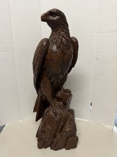 1980 Red Mill MFG AMERICAN BALD EAGLE #901 Resin Statue 20X7X6” Vintage READ picture