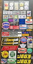 NHRA RACING LOT DECALS PINS BUTTONS DASH PLAQUES PATCH HOT ROD RAT DRAGSTER RACE picture