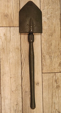 REDUCED WWII US M1943 Folding Shovel Entrenching Tool – 1945 WOOD Co. Stamped picture