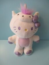 Sanrio Hello Kitty Rainbow Sparkle Unicorn Plush Stuffed Animal Cat 12