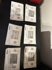 6 Vintage Missouri Certificate of Title 1950s Lot 2 Ford Chevy Nash Plymouth picture
