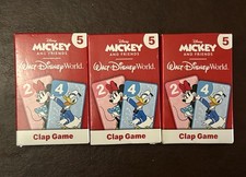 Walt Disney World Mickey And Friend 3 Decks 2022 McDonald’s Clap Game Cards New picture
