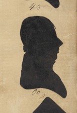 William John Lynch Bache Vintage Silhouette Portrait Photo Reprint Wall Art picture