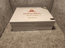 Montecristo White Series Figurado Diadema Wood Cigar Box 9.25