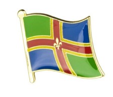 LINCOLNSHIRE : County Flag Enamel Lapel Pin Badge (UK SELLER - FREE UK POST)  picture