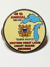 Western Great Lakes Coast Guard 2001 40th Annual Reunion Lapel Pin (061623) picture