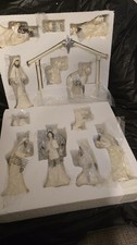 St. Nicholas Square Angels And Nativities 13 Piece Set Vintage New In Box picture