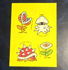 Topps Top Secret Tips Sticker #26 1989 Zelda/Super Mario Piranha Flower picture
