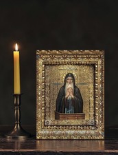 Orthodox Icon Saint Simeon Stylites the Elder -Pillar Dwelling 23x30 cm (9