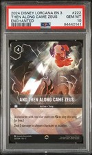 Lorcana Into the Inklands #222 And Then Along Came Zeus PSA 10 picture