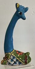 Talavera Mexican Folk Art Pottery Giraffe Figurine Statue Sculpture Colorful picture