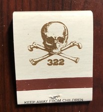 Yale Secret Society Skull & Bones #322 Fraternity Matchbook picture