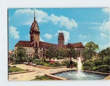 Postcard Rathaus Duisburg Germany picture