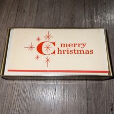 Vintage Mid Century Modern HALLMARK SLIM JIMS 25 CHRISTMAS GREETING CARDS Boxed picture