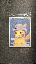 Pokemon Card Pikachu Van Gogh SVP EN 085 Pikachu With Grey Felt Hat Sealed Mint picture