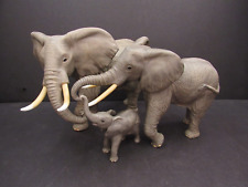 Lenox African Elephant Family Figures With Bull Cow Calf 1994 Release Rare Find picture
