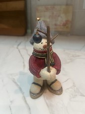 Russ Bernie ‘Snoshoeing It To Reach You’ Snowman Christmas Figurine Ornament picture