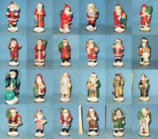 Vtg Memories of Santa Christmas Ornaments In Box Hand Painted **FREE SHIPPING** picture