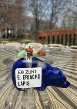 🌄 Native Zuni Carved~Lapis Lazuli~Medicine Bear Fetish By Emery Eriacho (d.) picture