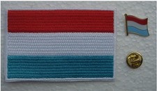 Luxembourg National Flag Pin and Patch Embroidery picture