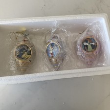 Bradford Editions Disney Princesses Porcelain Ornaments Set # 6 3rd ISSUE 2001 picture