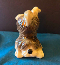 Vintage Quon Quon Japan Ceramic Tumbling Playful Puppy Dog Figurine Shaggy OES picture