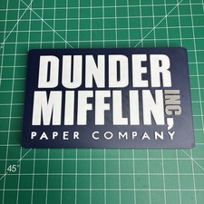 3d Printed Dunder Mifflin The Office Show Logo Sign Wall Desk Shelf Fan Art picture